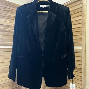 Calvin Klein Women's Black Velvet Blazer